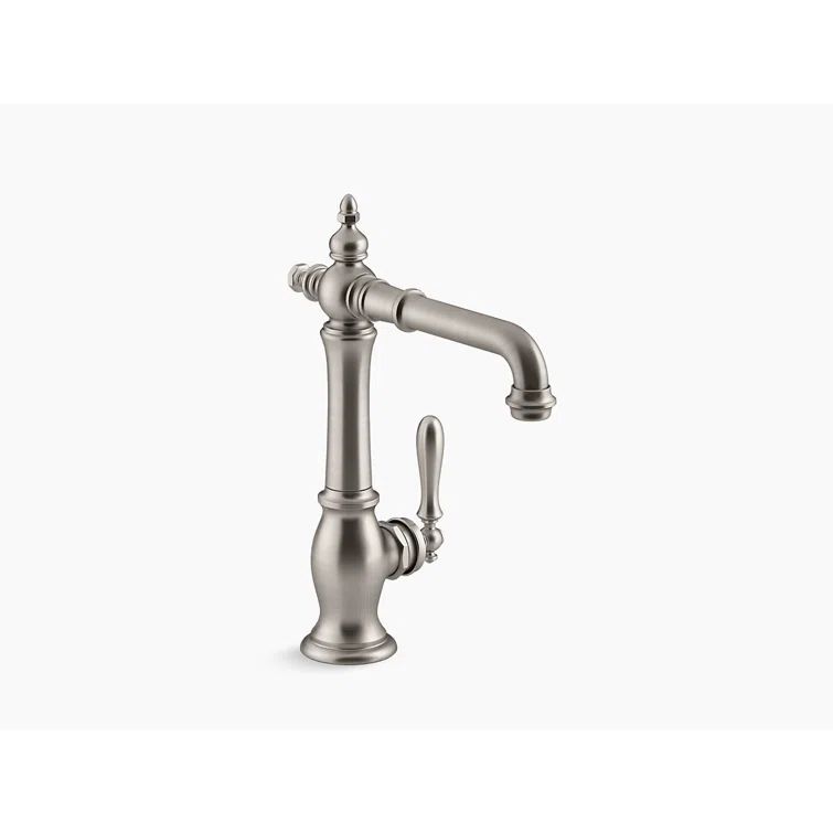 Artifacts Elegant Stainless Steel Single-Handle High-Arc Bar Faucet