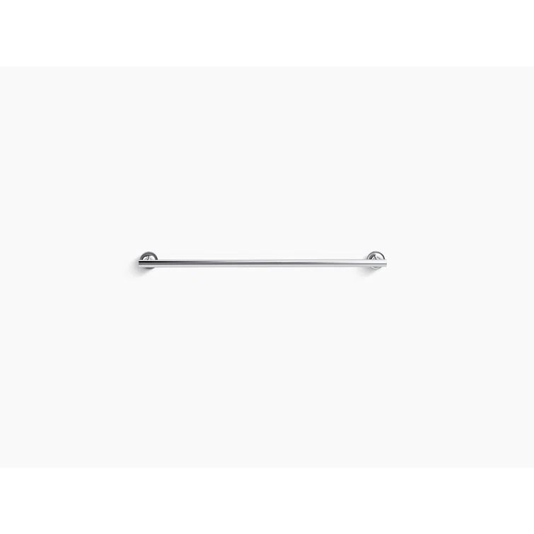 Purist Sleek 30" Polished Chrome Brass Wall-Mounted Towel Bar