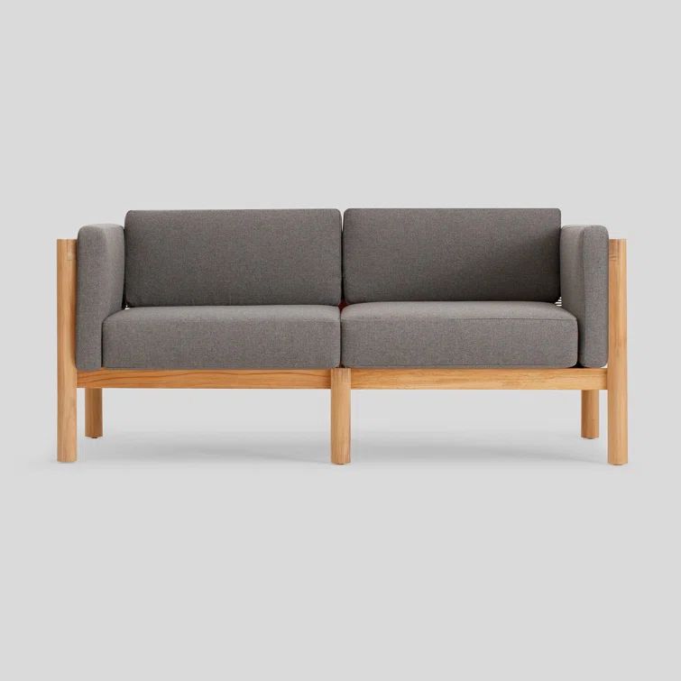 Greystone Cushion Arm Teak Outdoor Sectional Sofa