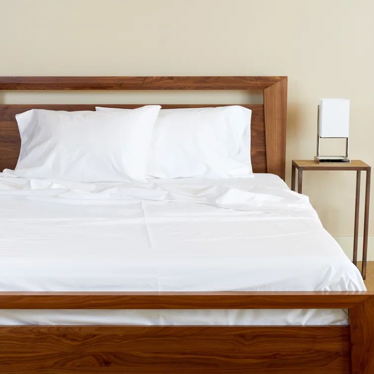 Snow White Twin Organic Cotton Bamboo Sheet Set