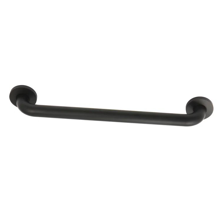 Matte Black Metal ADA Grab Bar for Toilets and Showers