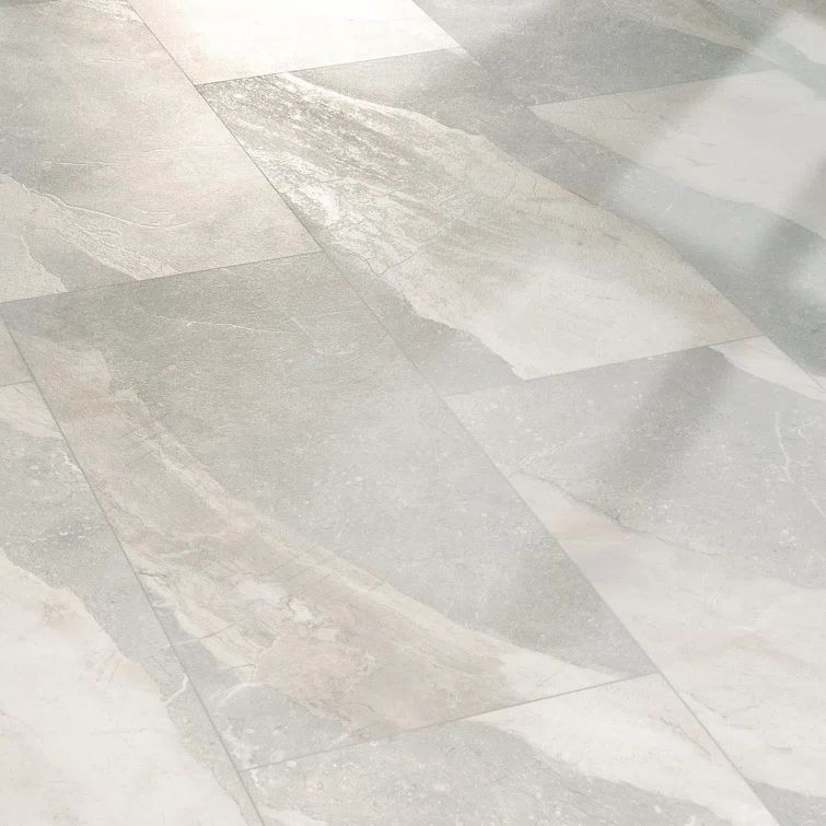 Elite Greystone Marble 16" x 16" Waterproof Vinyl Tile Flooring
