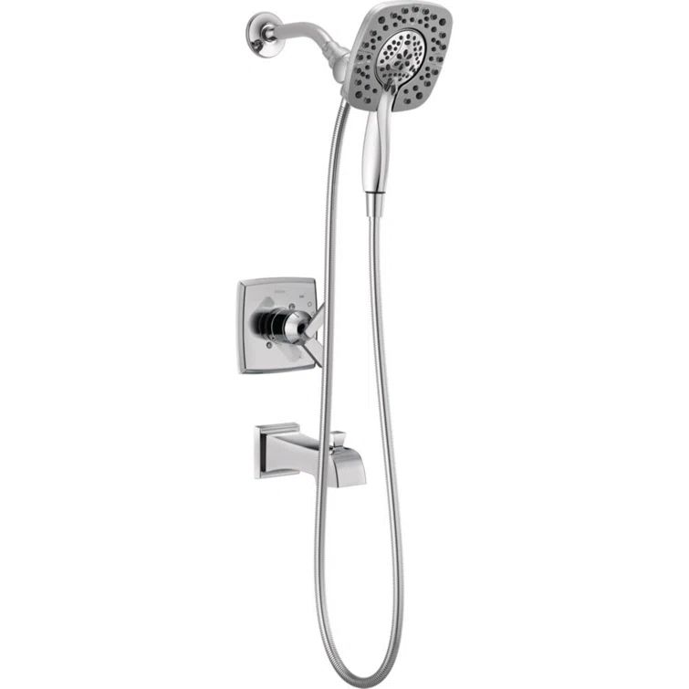 Chrome Multi-Function Handheld Wall Mounted Shower System