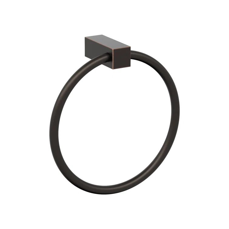 Oil-Rubbed Bronze 6-1/2 Inch Wall Mounted Towel Ring
