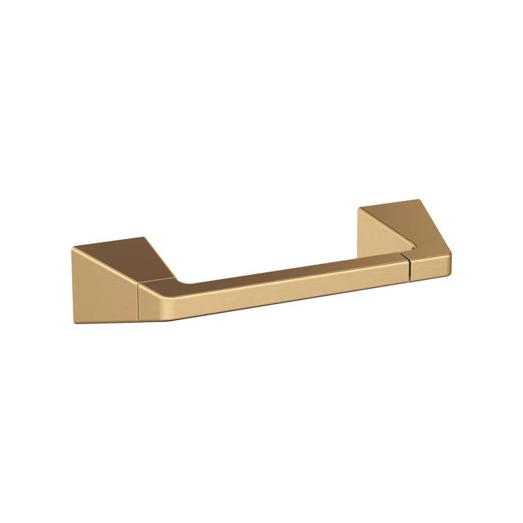 Champagne Bronze Pivoting Double Post Toilet Paper Holder