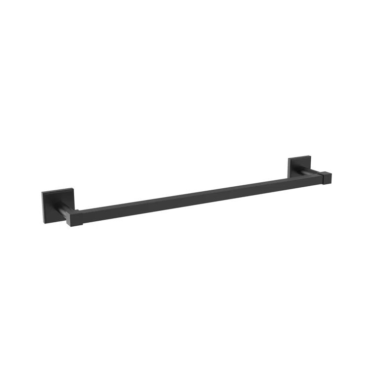 Matte Black 18 Inch Wall Mounted Towel Bar