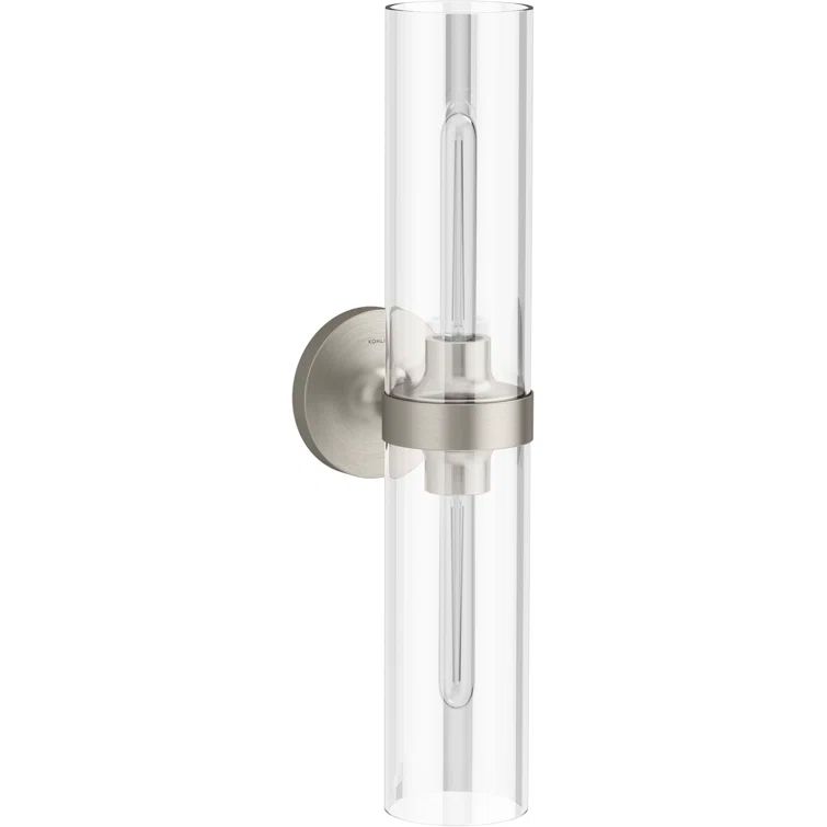 Purist Brushed Nickel 22" Two-Light Vanity Sconce