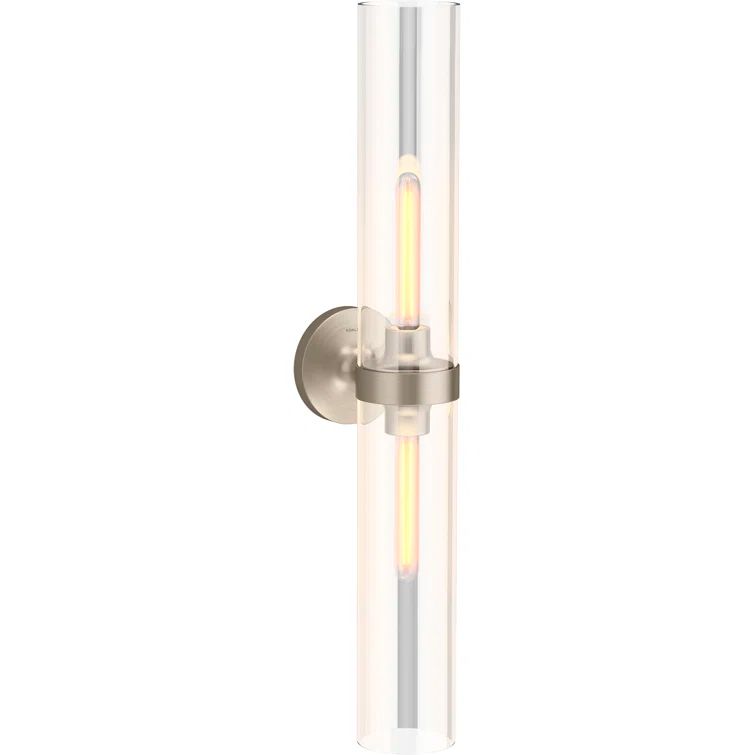 Brushed Nickel 29" Modern Bathroom Vanity Light Sconce