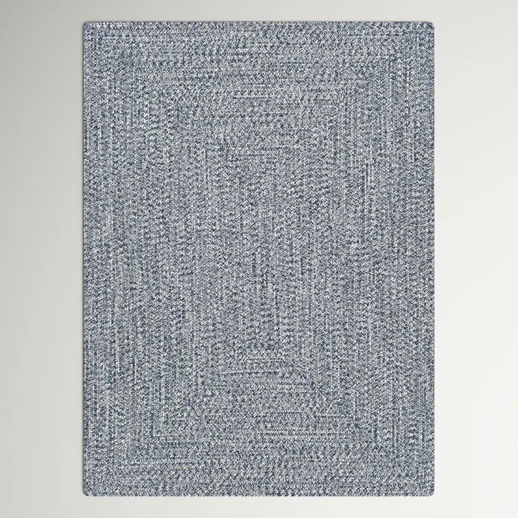 Handmade Lefebvre Braided 3' x 5' Light Blue Synthetic Rug