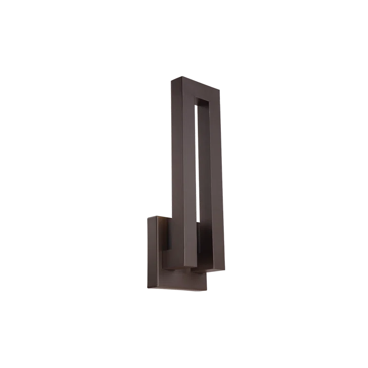 Bronze 22W LED Outdoor Wall Sconce with White Diffuser