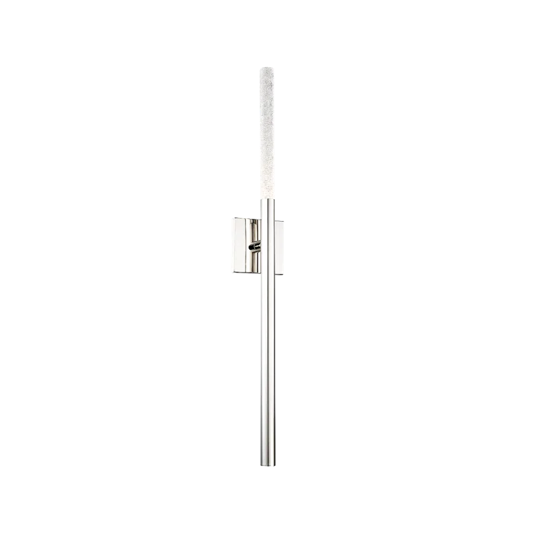 Polished Nickel 32" LED Wall Sconce with Clear Glass