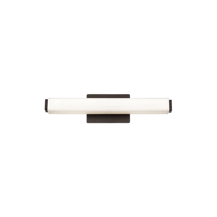 Bronze LED Vanity Light with Opal Glass Shade