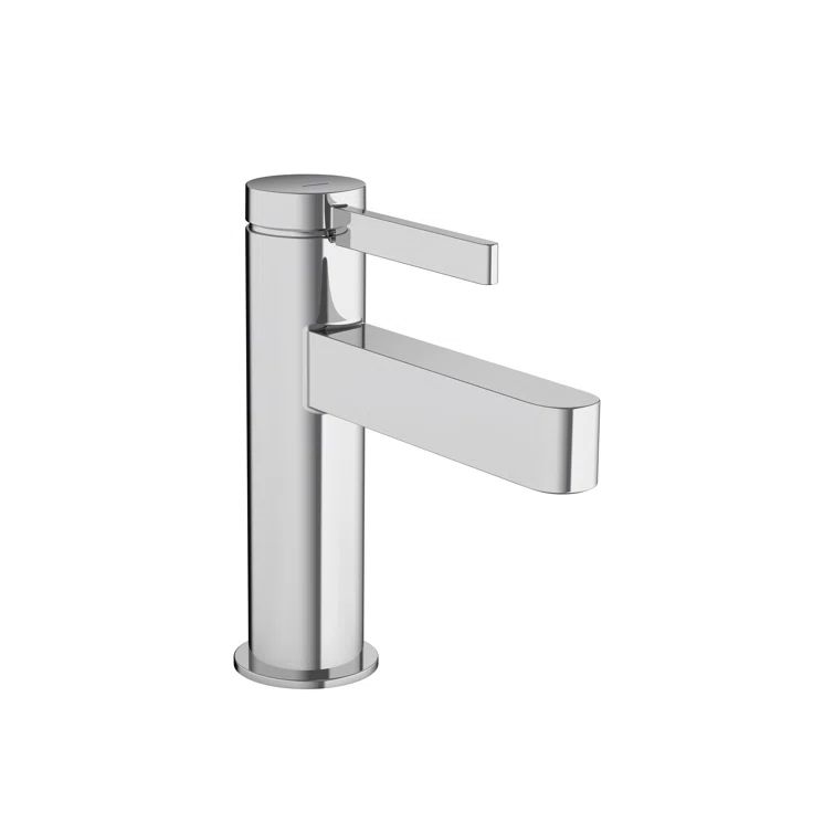 Modern Elegance Chrome Black Single-Hole Faucet with Ceramic Disc Valve