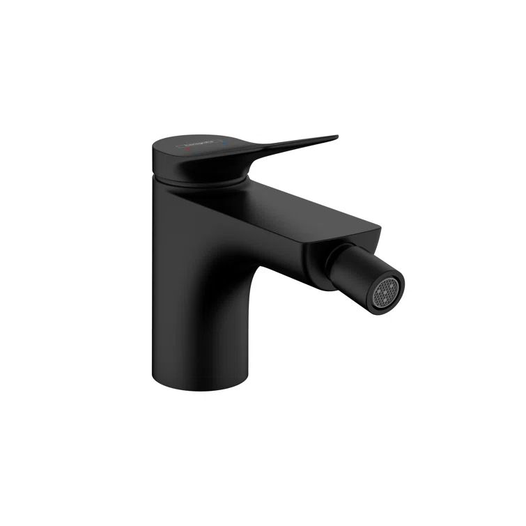 Matte Black Modern Single-Hole Brass Bidet Faucet