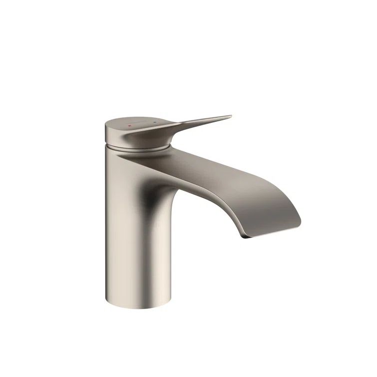 Modern Black Nickel 5.5" High Single-Hole Bathroom Faucet with Ceramic Disc