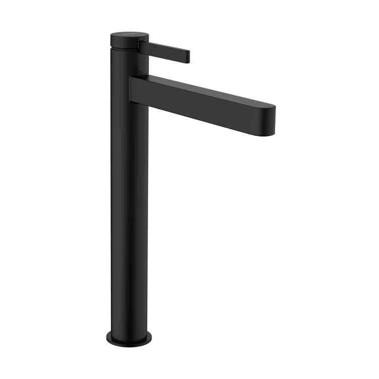 Sleek Matte Black 13" Contemporary Vessel Sink Faucet