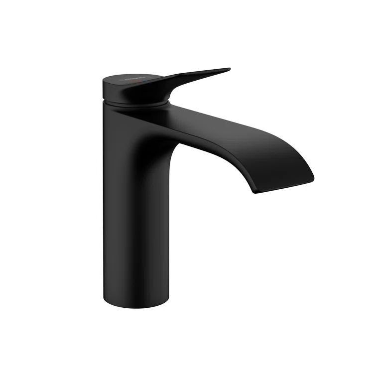 Matte Black Brass Single Hole Modern Faucet