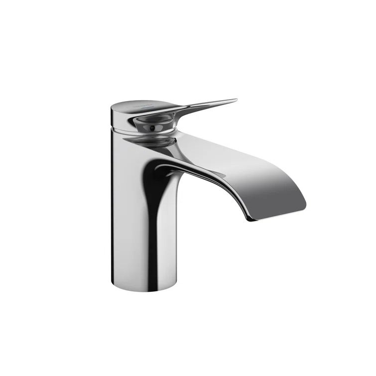 Modern Elegance Black Chrome Single-Hole Brass Faucet with WaterfallStream