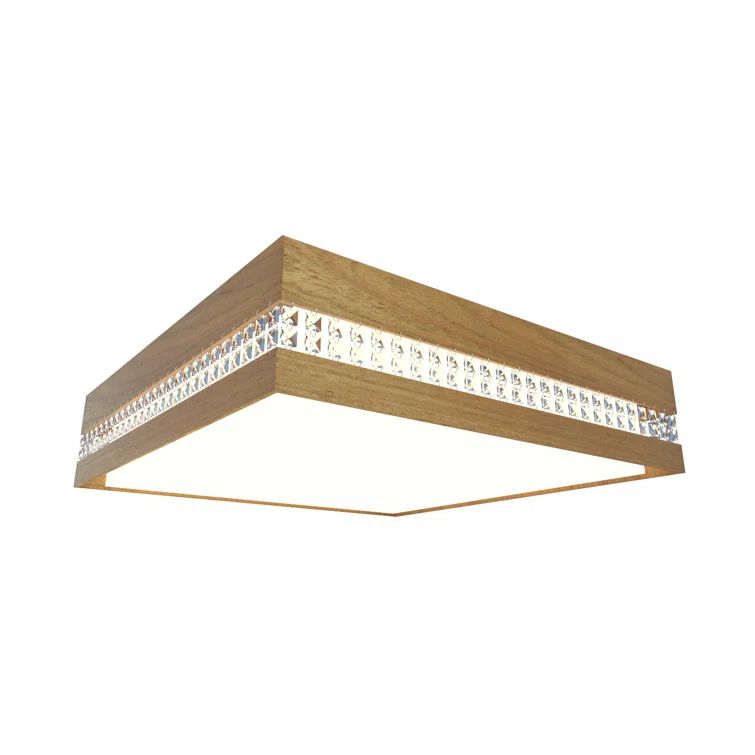 Blonde Freijo Crystal LED Flush Mount Ceiling Light