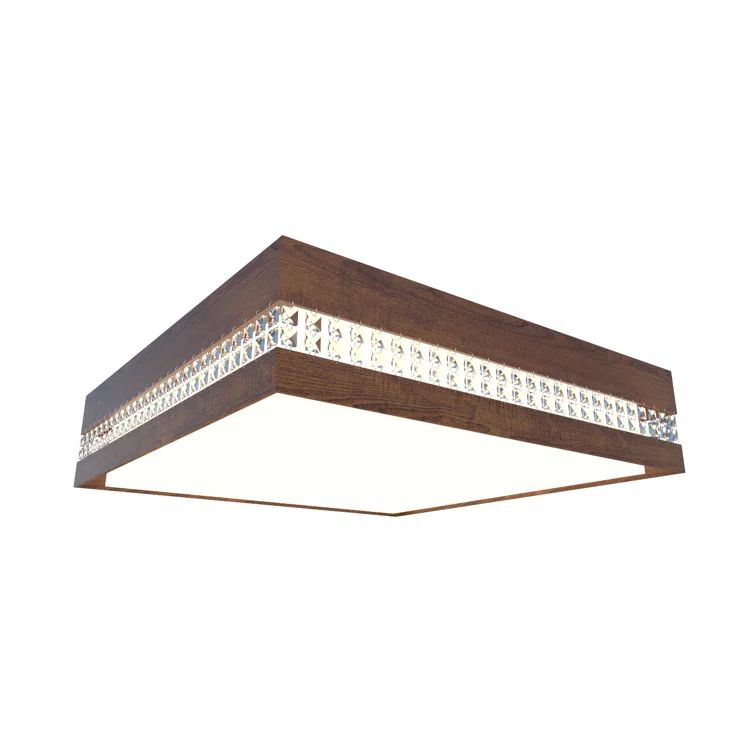 Imbuia Crystal LED Flush Mount Ceiling Light