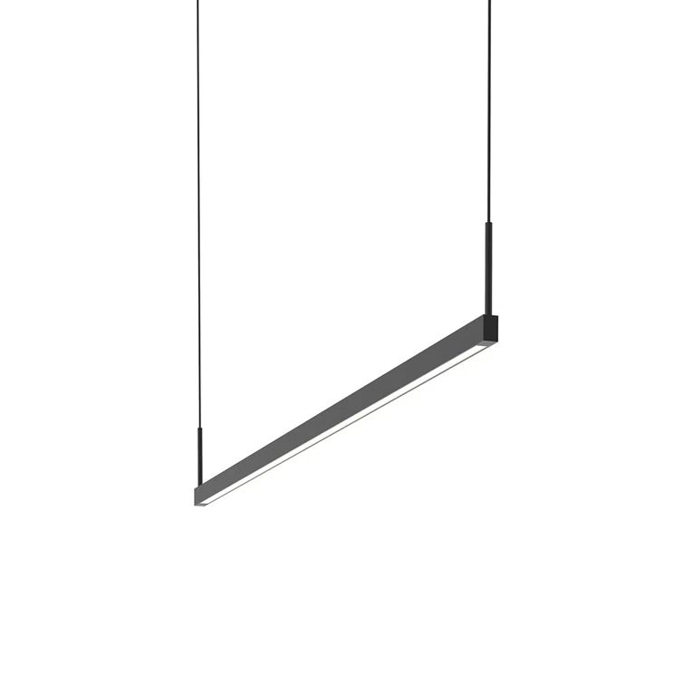 Satin Black Thin-Line 72" LED Linear Pendant for Indoor/Outdoor