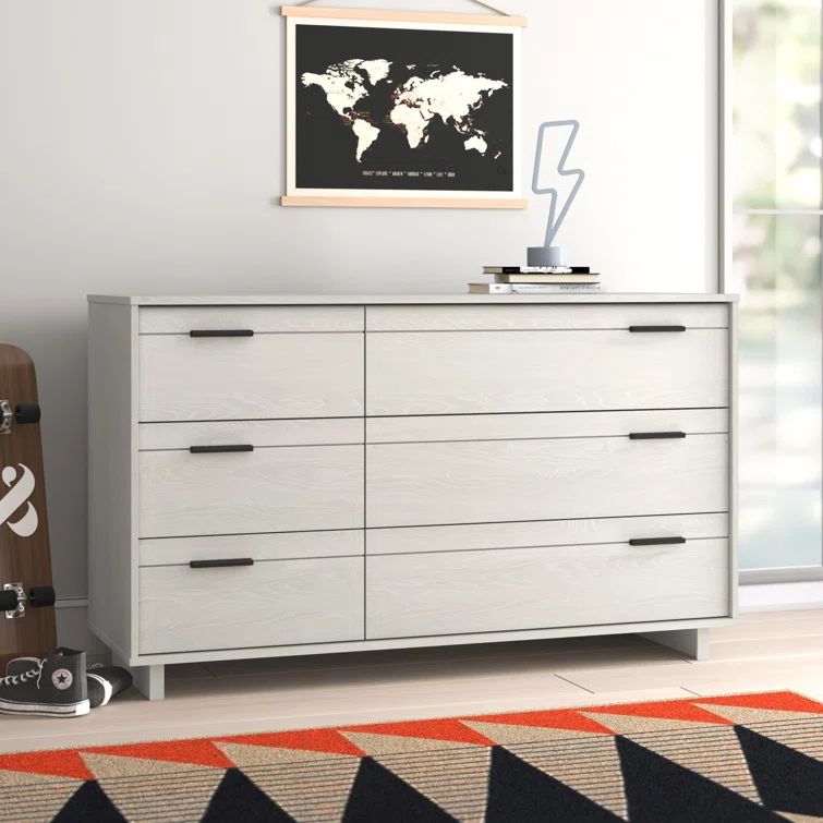 Winter Oak Double Dresser with Soft Close Drawers