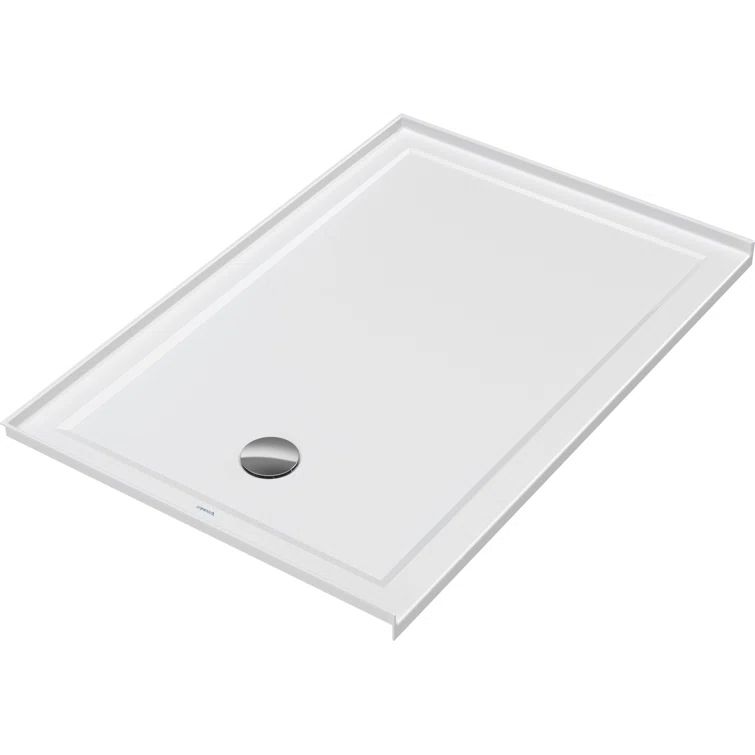 Architec 36" x 60" White Acrylic Single Threshold Shower Base