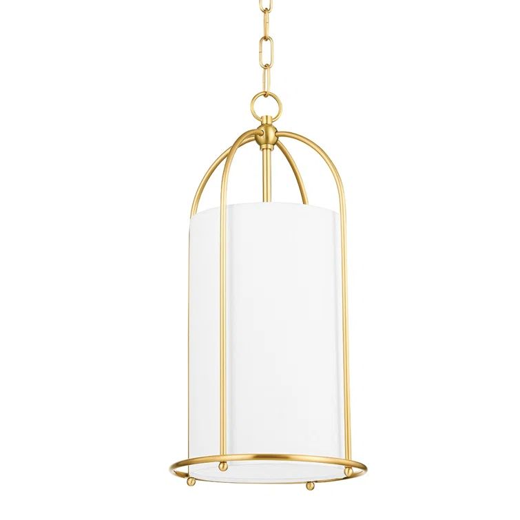 Orlando Aged Brass 1-Light Indoor/Outdoor Drum Pendant