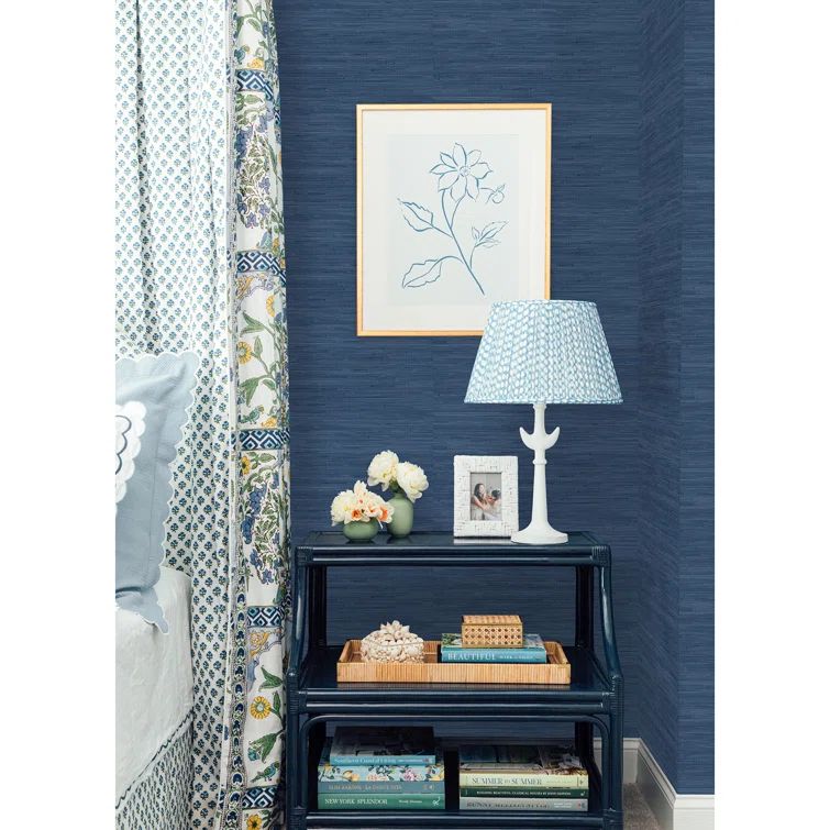 18 ft x 20.5 in x 0.025 in Grasscloth Peel and Stick Wallpaper Roll