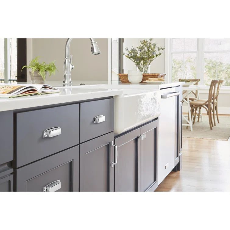 Polished Chrome T-Handle Cabinet Knob with Mounting Hardware