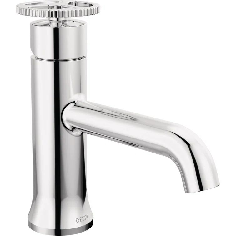 Sleek European Inspired Chrome Single Hole Bathroom Faucet