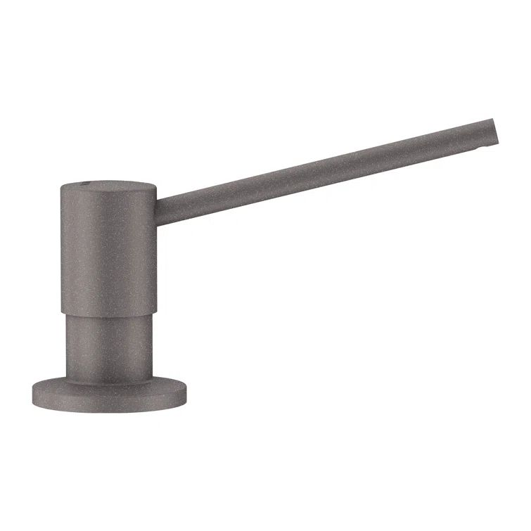 Torre Metallic Gray Solid Brass Kitchen Soap Dispenser