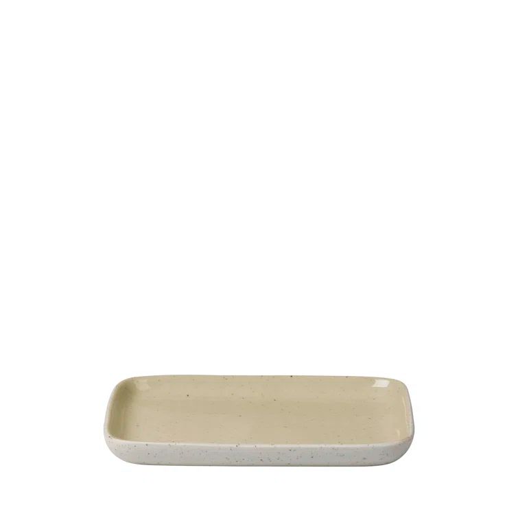 Yellow Ceramic Stoneware Transitional Appetizer Plate