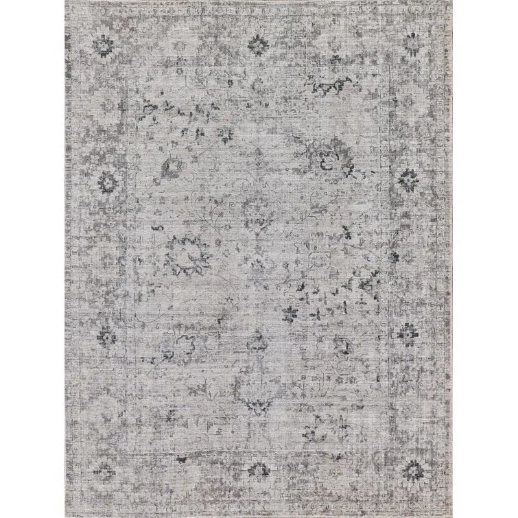 Cambridge Gray and Silver Handmade Wool and Viscose Rug