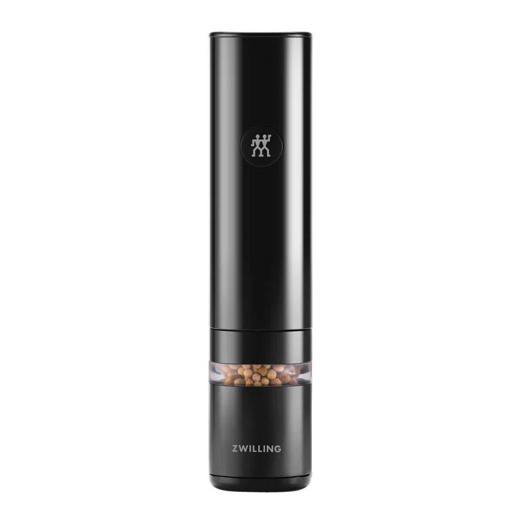 Black Matte Electric Salt and Pepper Mill with Ceramic Grinder