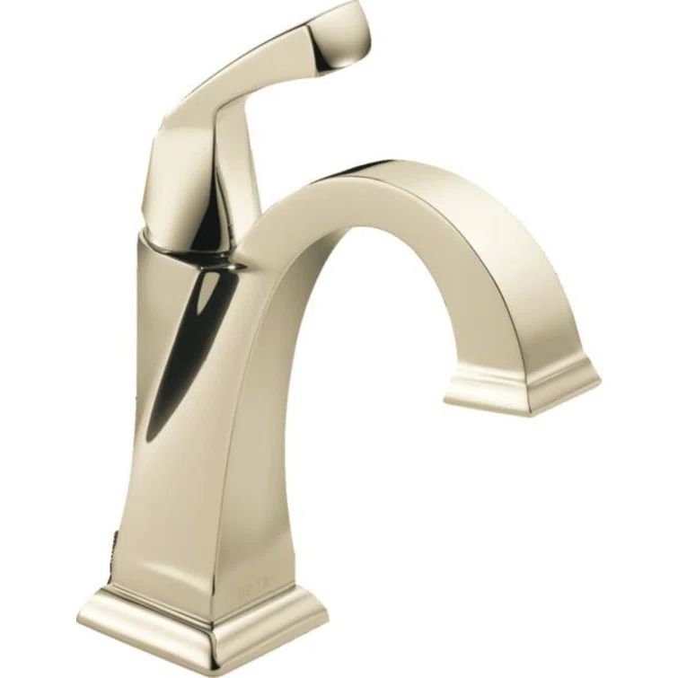 Polished Nickel Single Hole Modern Bathroom Faucet