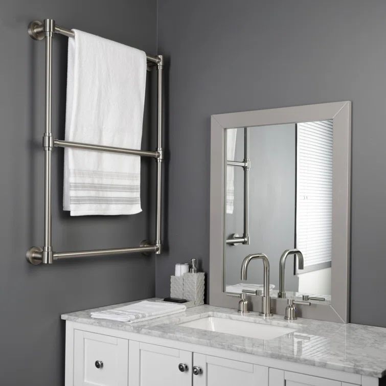 Gallant 24-Inch Wall Mounted Brushed Nickel 3-Bar Towel Rack