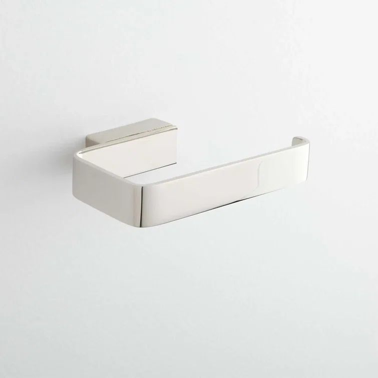 Polished Nickel Wall-Mounted Stainless Steel Toilet Paper Holder