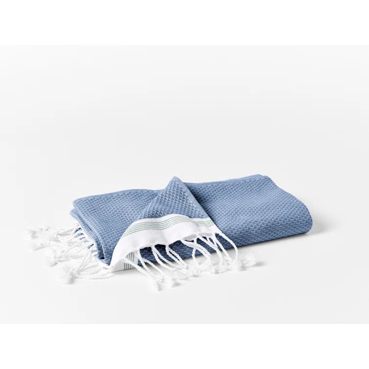 Lake Blue and Sea Spray Organic Cotton Bath Towel Set