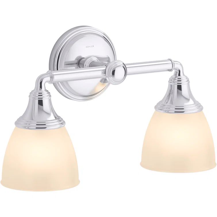 Devonshire Elegance Chrome Lantern Vanity Light Fixture 14.94"