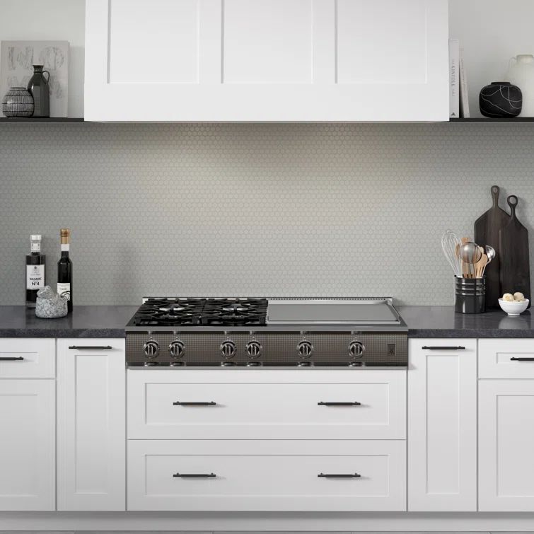 Gray Hexagon Matte Porcelain Mosaic Tile