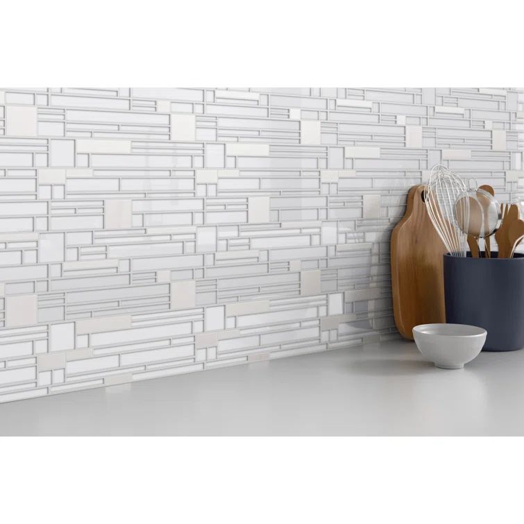 Energy Glass Interlocking Mosaic Tile for Walls