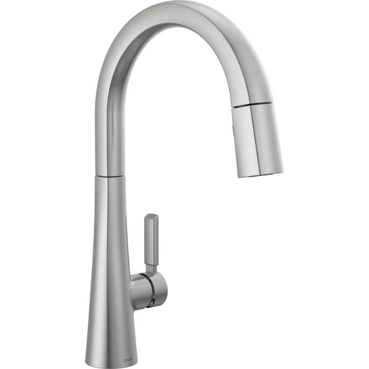 Monrovia Lumicoat Arctic Stainless Steel Pull Down Kitchen Faucet
