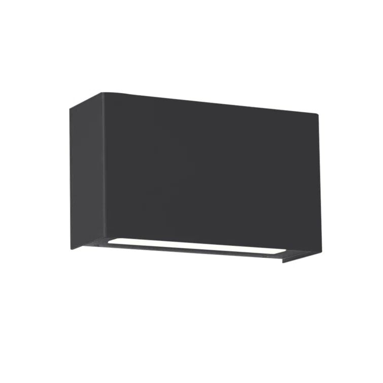 Black Glass Dimmable LED Wall Sconce