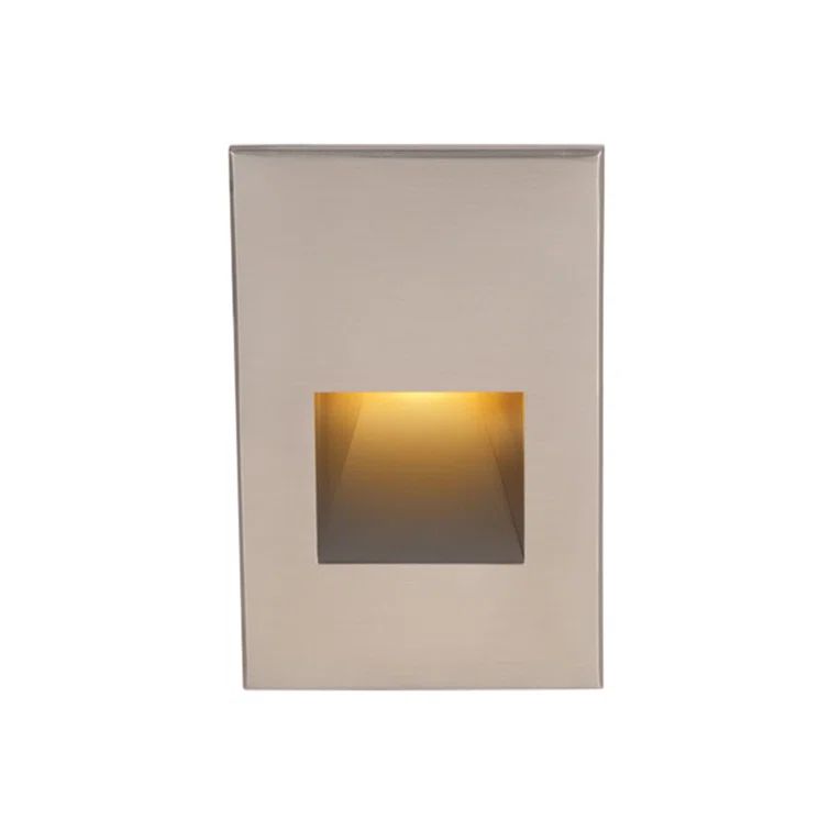 Sleek Graphite Aluminum LED Step Light with Dimmable Blue Lens