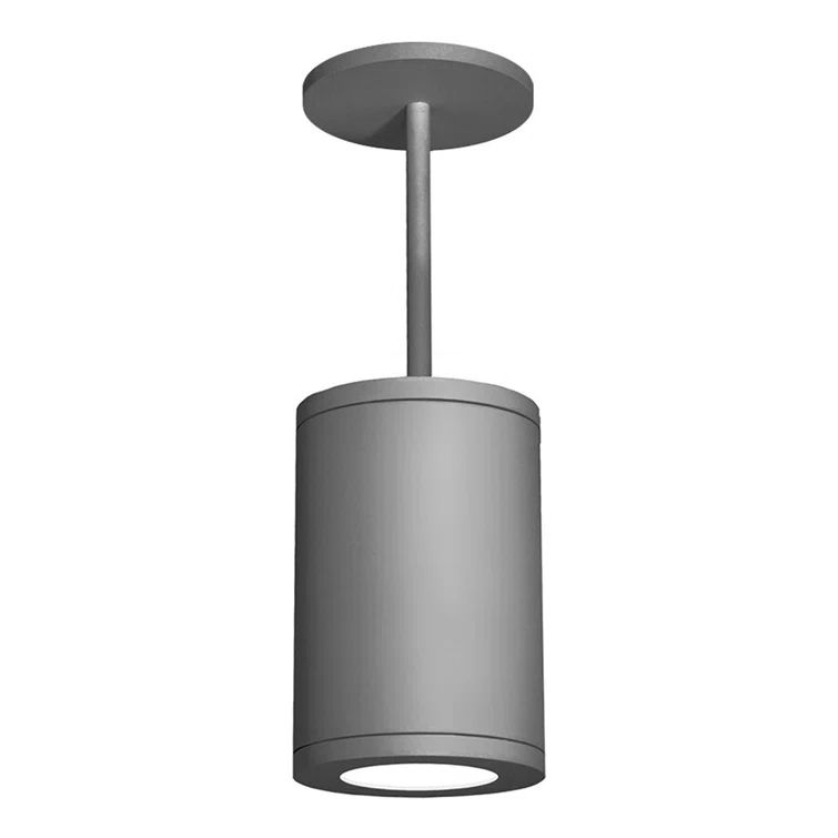 Sleek White Aluminum 8'' Energy-Efficient LED Island Pendant