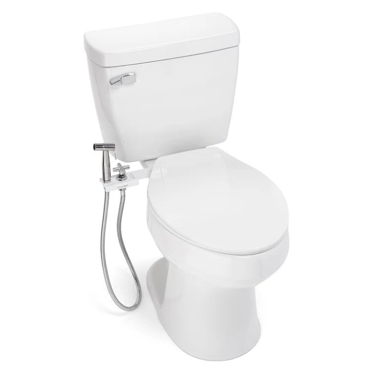 White Stainless Steel Handheld Bidet Sprayer with Holster
