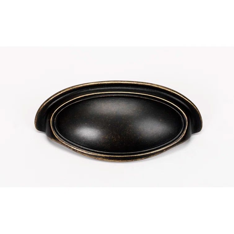 Barcelona Brass Traditional Cup Pull with Mounting Hardware