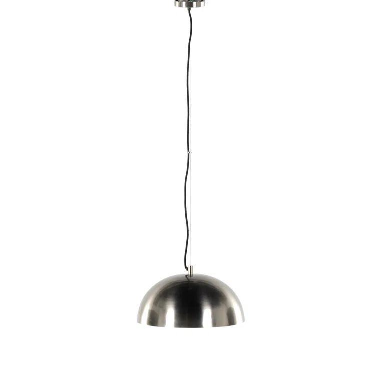 Antique Nickel Single Light Dome Pendant
