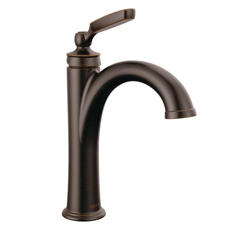 Venetian Bronze 10" Modern Single Hole Metal Bathroom Faucet